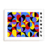 Bauhaus Bold Colour Interplay Wall Art #oran_white-no-border