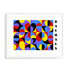 Bauhaus Bold Colour Interplay Wall Art #oran_white-white-border
