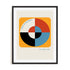 Bauhaus Centered Form and Space Wall Art #oran_black-white-border