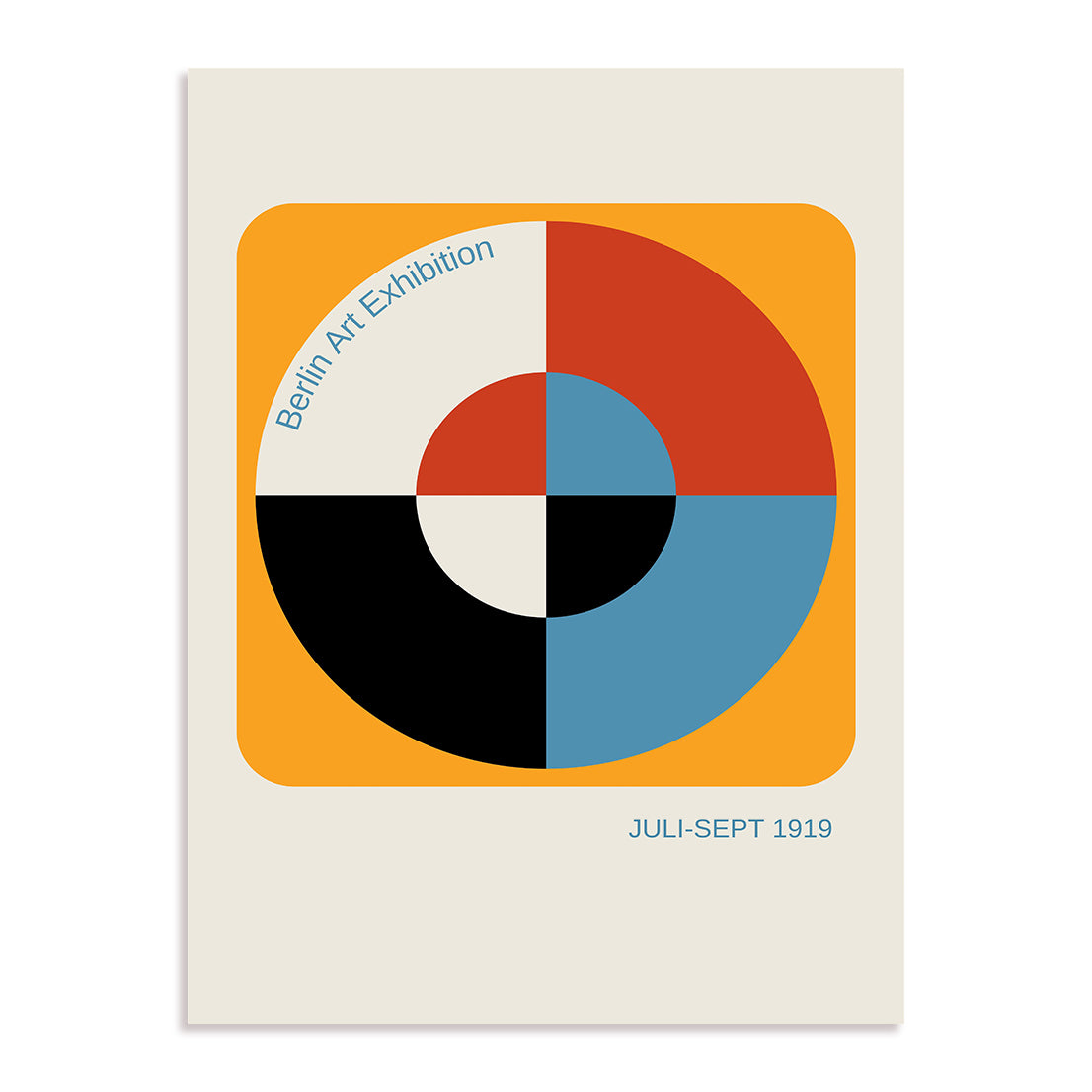 Bauhaus Centered Form and Space Wall Art
