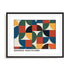 Bauhaus Chromatic Assembly Wall Art #oran_black-white-border