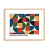 Bauhaus Chromatic Assembly Wall Art #oran_natural-white-border