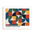 Bauhaus Chromatic Assembly Wall Art #oran_white-no-border