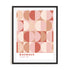 Bauhaus Chromatic Grid Variation Wall Art #oran_black-white-border