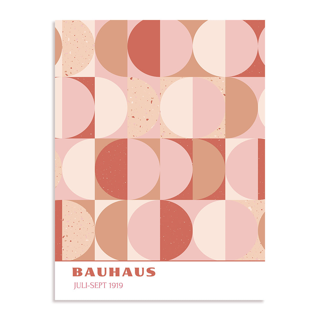 Bauhaus Chromatic Grid Variation Wall Art