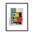 Bauhaus Chromatic Layer Interaction Wall Art #oran_black-white-border