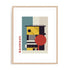 Bauhaus Chromatic Layer Interaction Wall Art #oran_natural-white-border