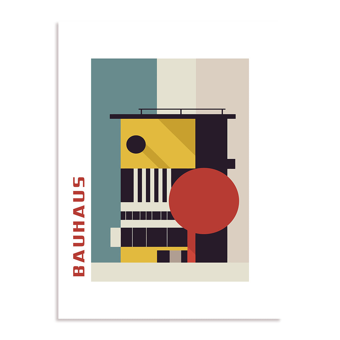 Bauhaus Chromatic Layer Interaction Wall Art