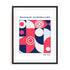 Bauhaus Circular Balance Study Wall Art #oran_black-white-border