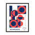 Bauhaus Circular Tension Wall Art #oran_black-no-border