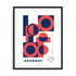 Bauhaus Circular Tension Wall Art #oran_black-white-border