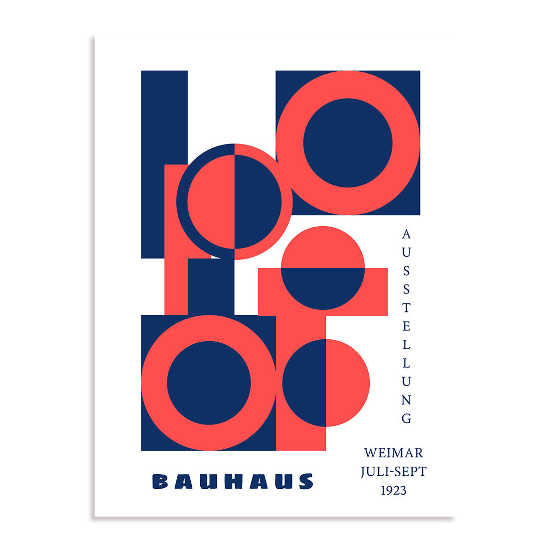 Bauhaus Circular Tension Wall Art