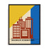 Bauhaus Cityscape Wall Art #oran_black-no-border