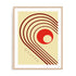 Bauhaus Concentric Modern Wall Art #oran_natural-white-border