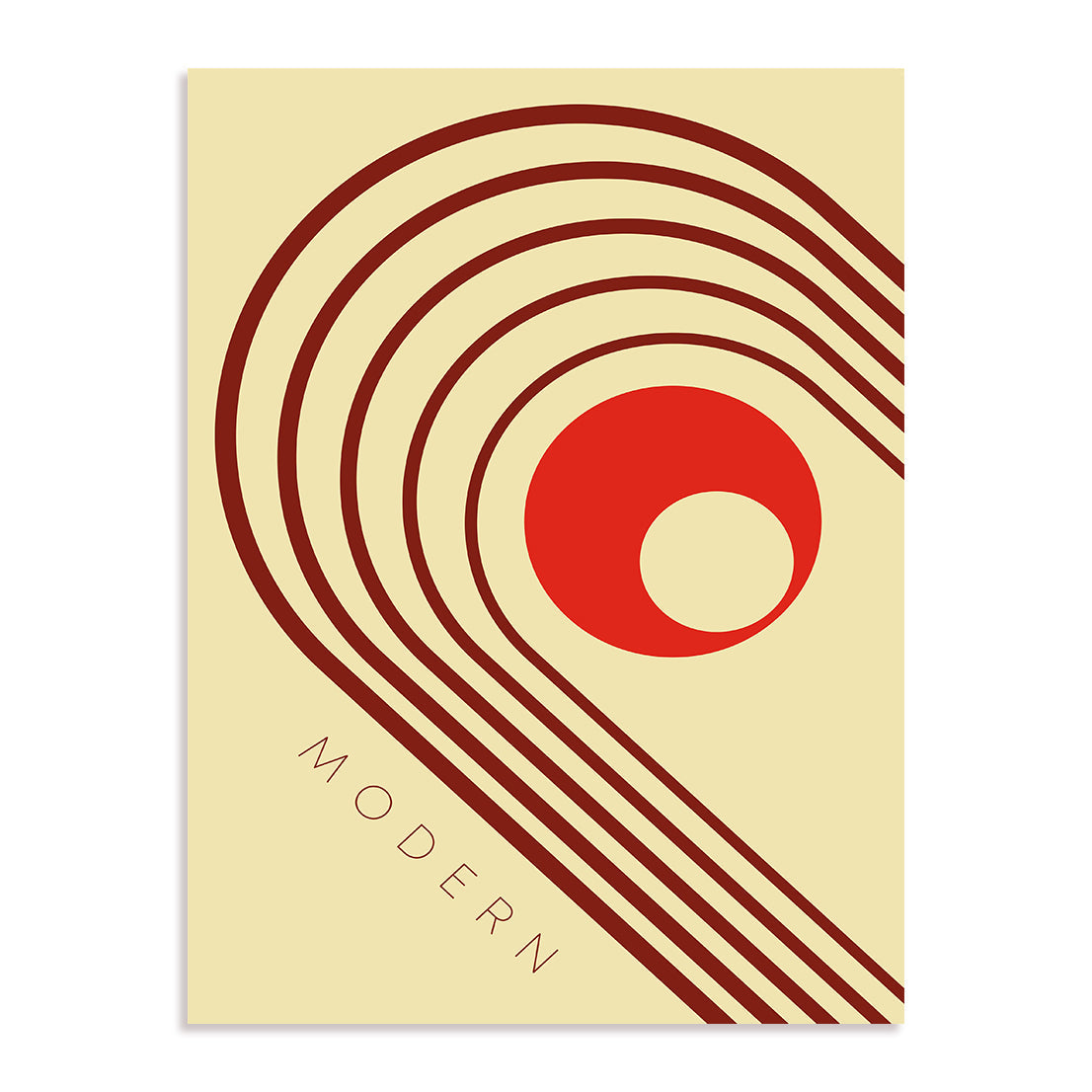 Bauhaus Concentric Modern Wall Art