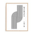 Bauhaus Curved Mass and Structure Wall Art #oran_natural-white-border