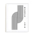 Bauhaus Curved Mass and Structure Wall Art #oran_white-white-border