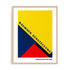Bauhaus Diagonal Colour Tension Wall Art #oran_natural-no-border