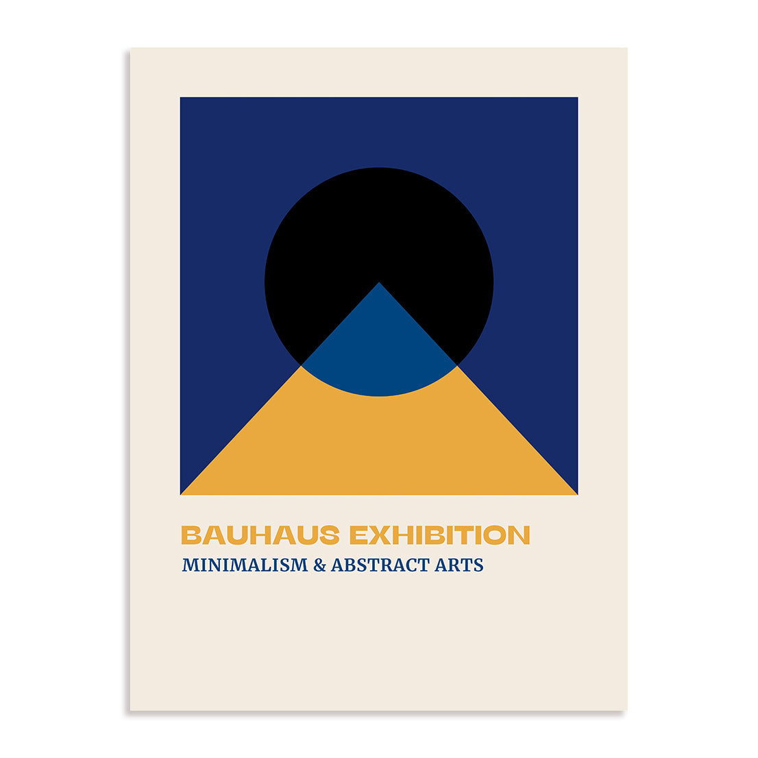 Bauhaus Dynamic Shape Composition Wall Art