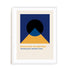Bauhaus Dynamic Shape Composition Wall Art #oran_white-white-border