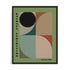 Bauhaus Earth Tone Curves Wall Art #oran_black-no-border