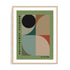 Bauhaus Earth Tone Curves Wall Art #oran_natural-white-border