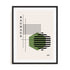 Bauhaus Echoes and Rhythms Wall Art #oran_black-white-border