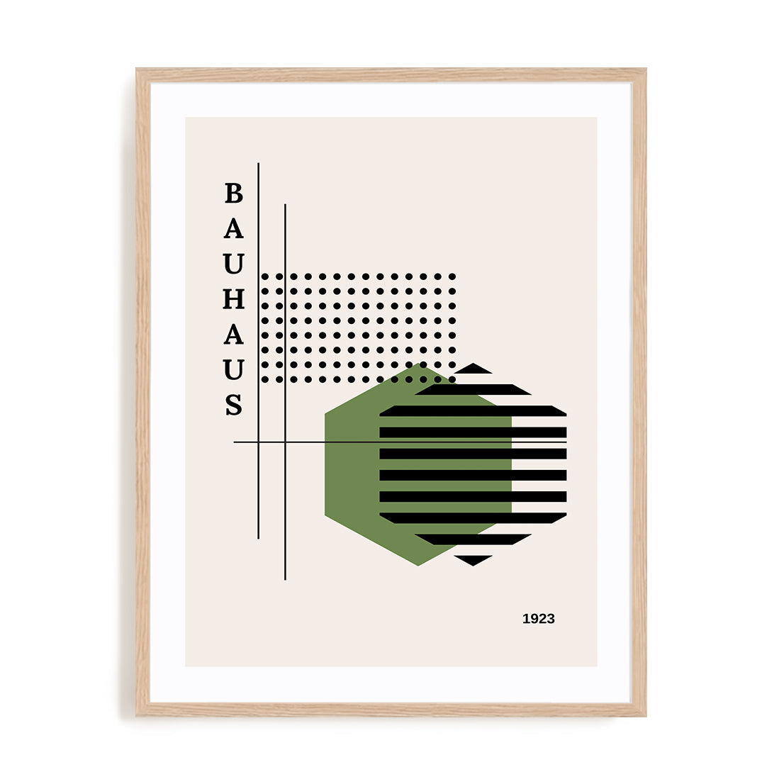 Bauhaus Echoes and Rhythms Wall Art #oran_natural-white-border