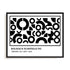 Bauhaus Fragmented Circular Language Wall Art #oran_black-no-border