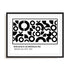 Bauhaus Fragmented Circular Language Wall Art #oran_black-white-border