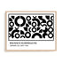 Bauhaus Fragmented Circular Language Wall Art #oran_natural-no-border