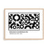 Bauhaus Fragmented Circular Language Wall Art #oran_natural-white-border