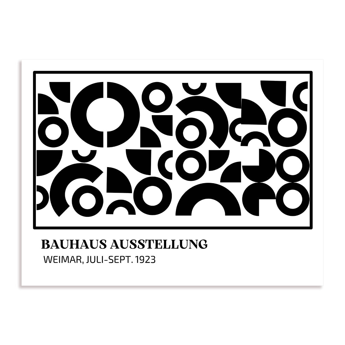Bauhaus Fragmented Circular Language Wall Art