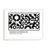 Bauhaus Fragmented Circular Language Wall Art #oran_white-white-border
