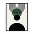 Bauhaus Geometric Colour Rhythm Wall Art #oran_black-no-border
