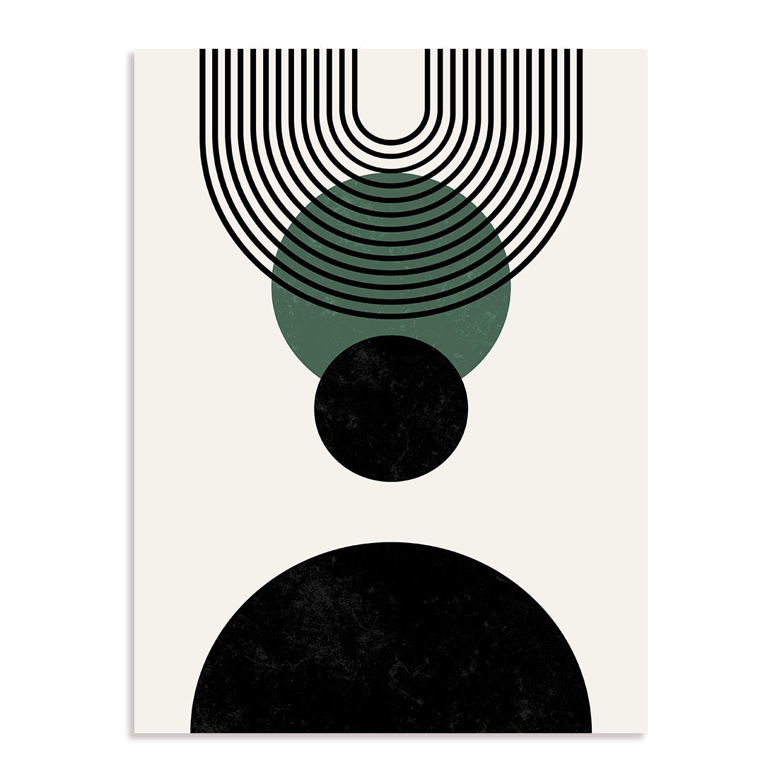 Bauhaus Geometric Colour Rhythm Wall Art