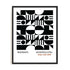 Bauhaus Geometric Dialogue Wall Art #oran_black-no-border