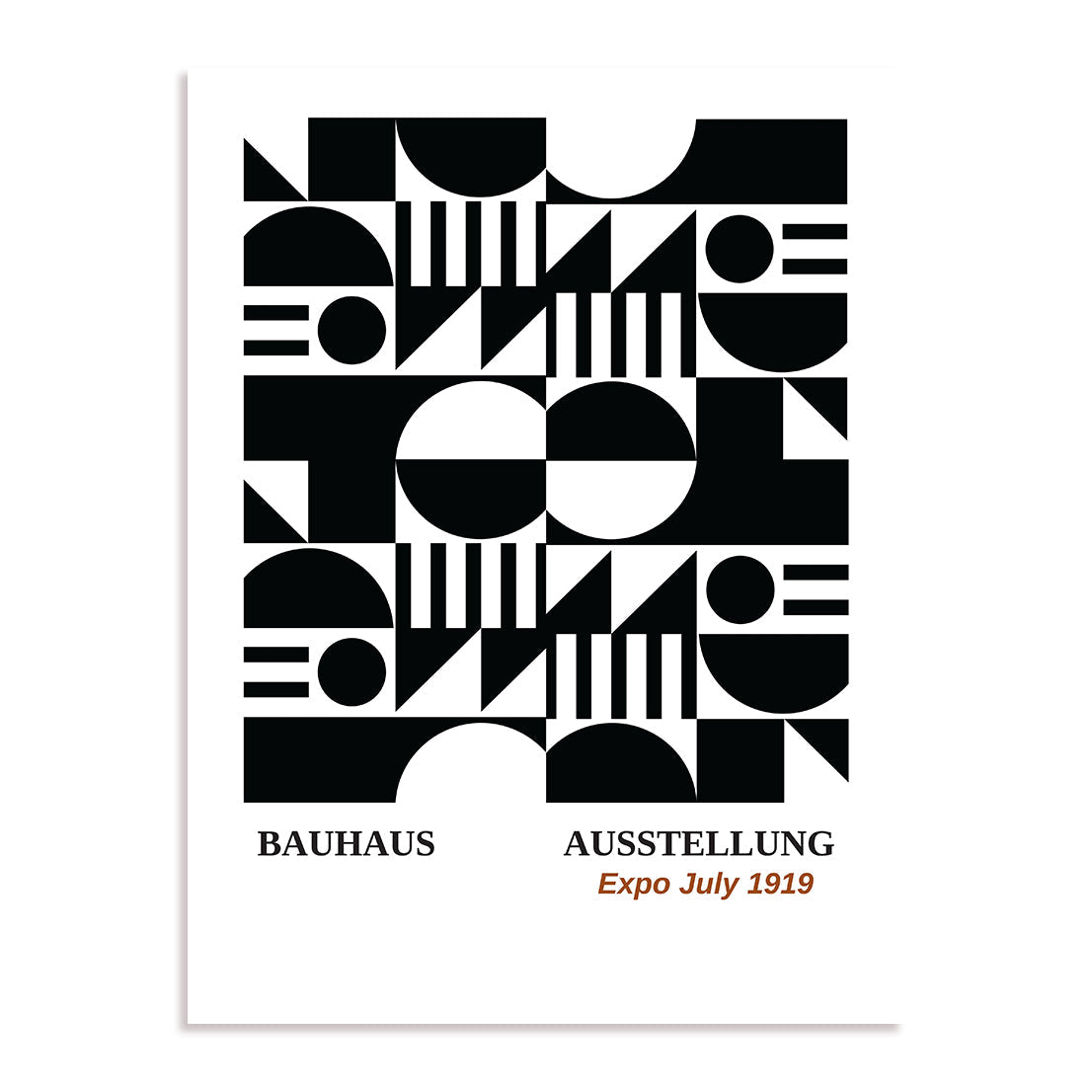 Bauhaus Geometric Dialogue Wall Art