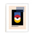 Bauhaus Graphic Layers Wall Art #oran_white-no-border