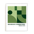 Bauhaus Green Geometric Wall Art #oran_white-no-border