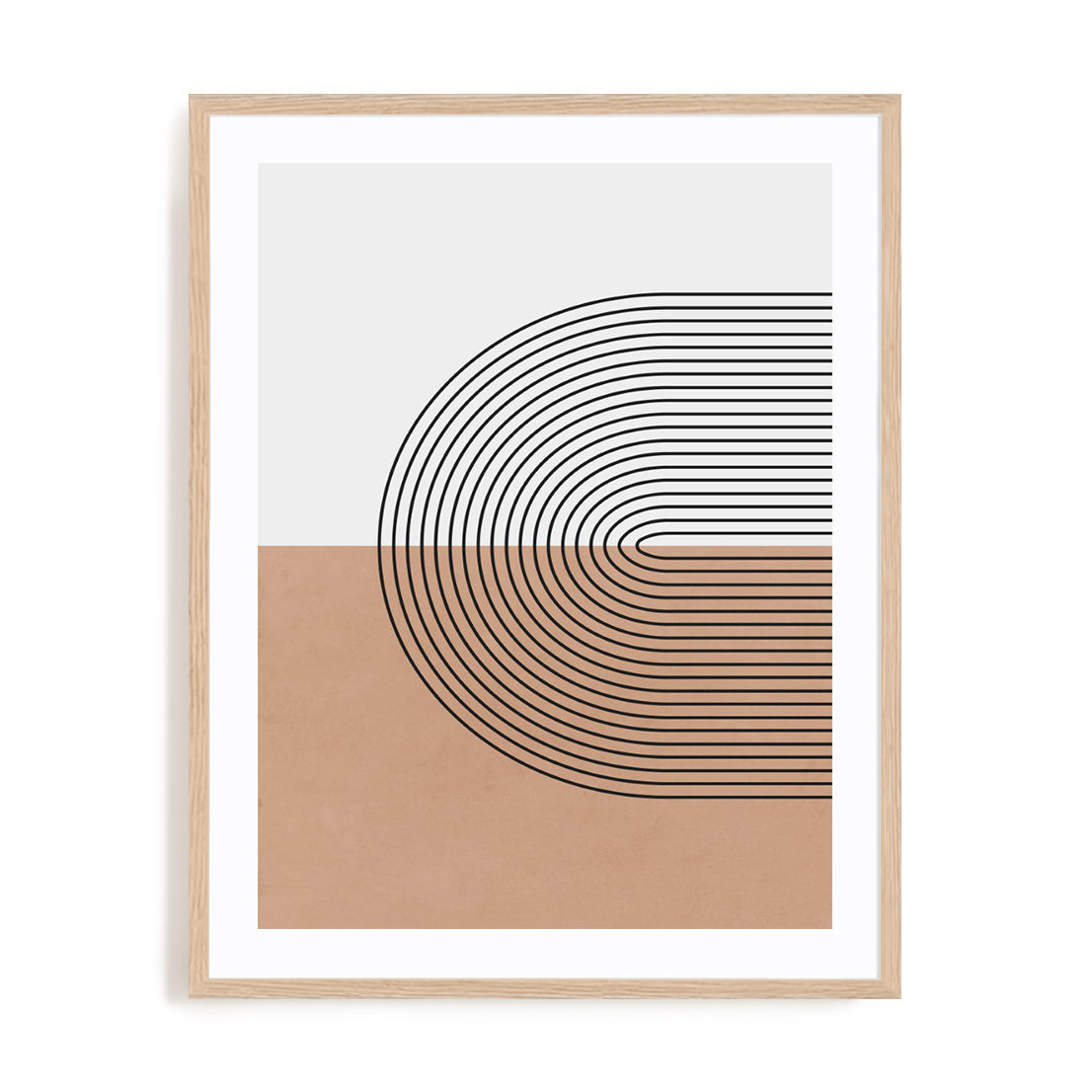 Bauhaus Hand Drawn Symbols Wall Art #oran_natural-white-border
