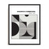 Bauhaus High Contrast Form Study Wall Art #oran_black-white-border