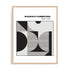 Bauhaus High Contrast Form Study Wall Art #oran_natural-white-border