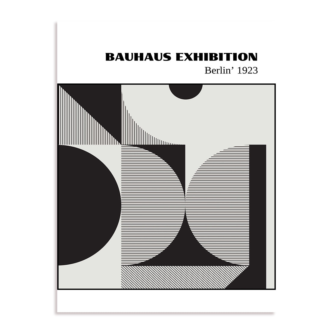 Bauhaus High Contrast Form Study Wall Art