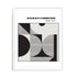Bauhaus High Contrast Form Study Wall Art #oran_white-white-border