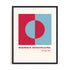 Bauhaus High Contrast Geometry Wall Art #oran_black-white-border