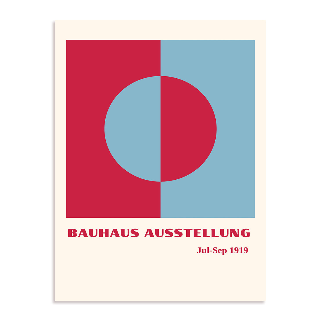 Bauhaus High Contrast Geometry Wall Art