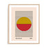 Bauhaus Horizontal Field and Disc Wall Art #oran_natural-white-border