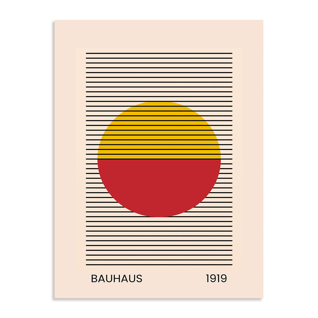 Bauhaus Horizontal Field and Disc Wall Art