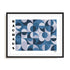 Bauhaus Indigo Interlock Wall Art #oran_black-white-border